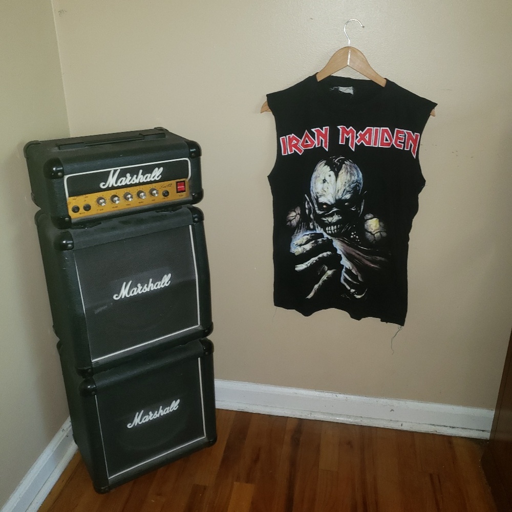Vintage Iron Maiden Eddie Cut-Off Tee M